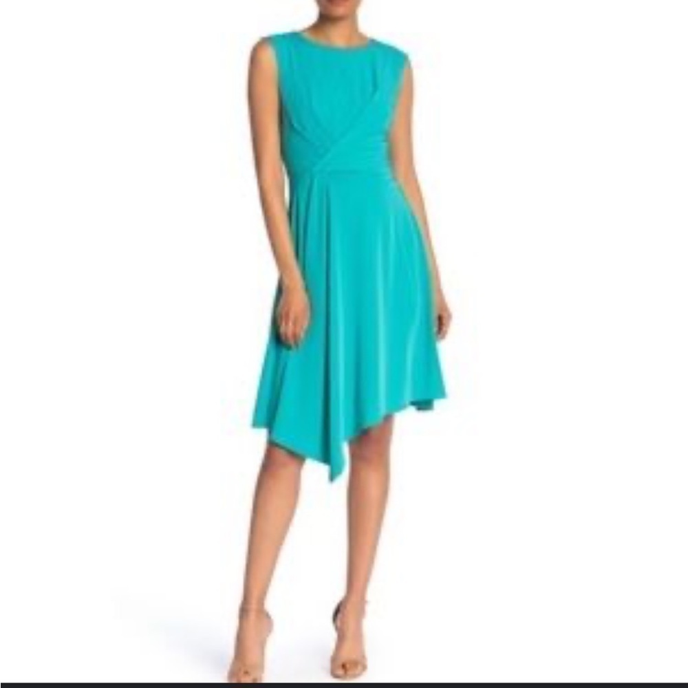 Dress Barn Size 8 Blue Asymmetrical Dress New With Tags